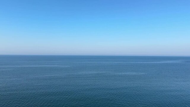 Blue sea and sky.
