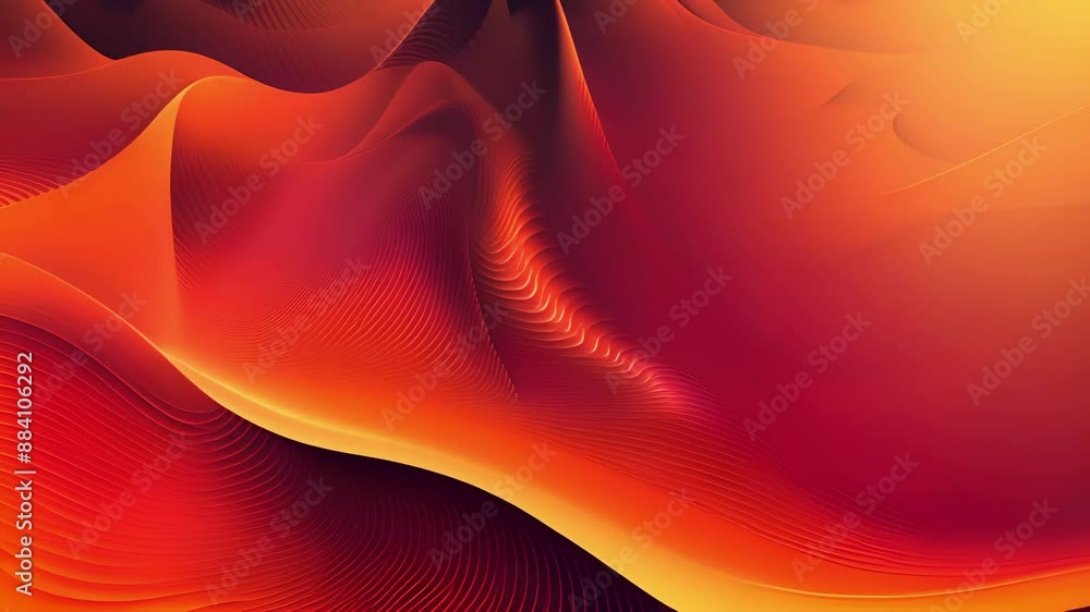 Poster delicate lines and curves reminiscent of lava streams converge in this abstract representation of th