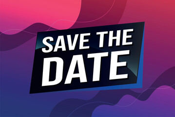 save the date poster banner graphic design icon logo sign symbol social media website coupon

