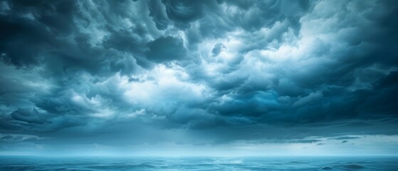  A dark, cloudy sky looms over the ocean, a solitary boat anchors in the foreground