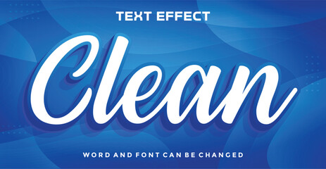 Clean editable text effect