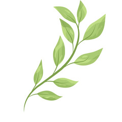 Monogram green leaf 