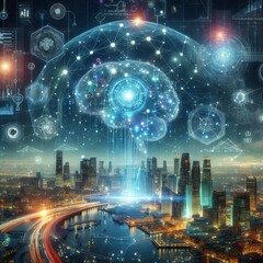 Big data driven artificial intelligence and analytics: AI, data science, technology, analysis, and visualization with neural networks and machine learning. Digital transformation and innovation