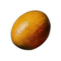 Fresh mango fruit isolated on transparent background, fresh fruit