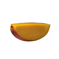 Fresh mango fruit isolated on transparent background, fresh fruit