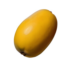 Fresh mango fruit isolated on transparent background, fresh fruit