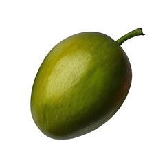 Fresh mango fruit isolated on transparent background, fresh fruit