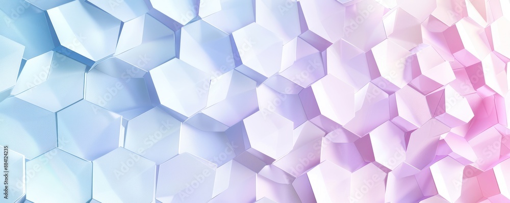 Aufkleber gradient hexagonal background with soft lighting