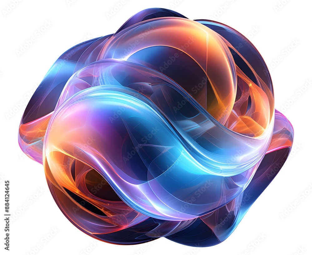 Aufkleber light blue abstract transparent object that blends seamlessly into its background