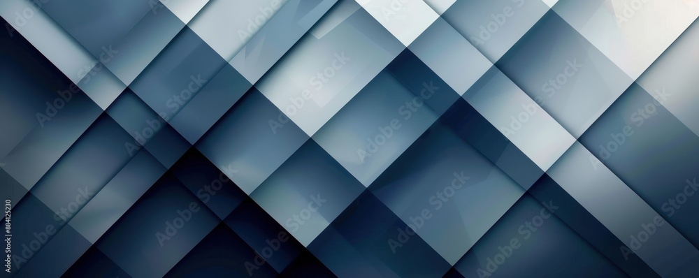 Aufkleber blue and gray geometric shapes form an abstract background pattern