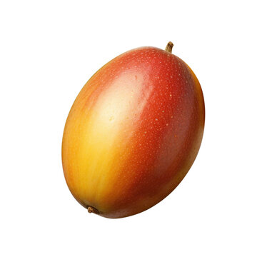 Fresh mango fruit isolated on transparent background, fresh fruit
