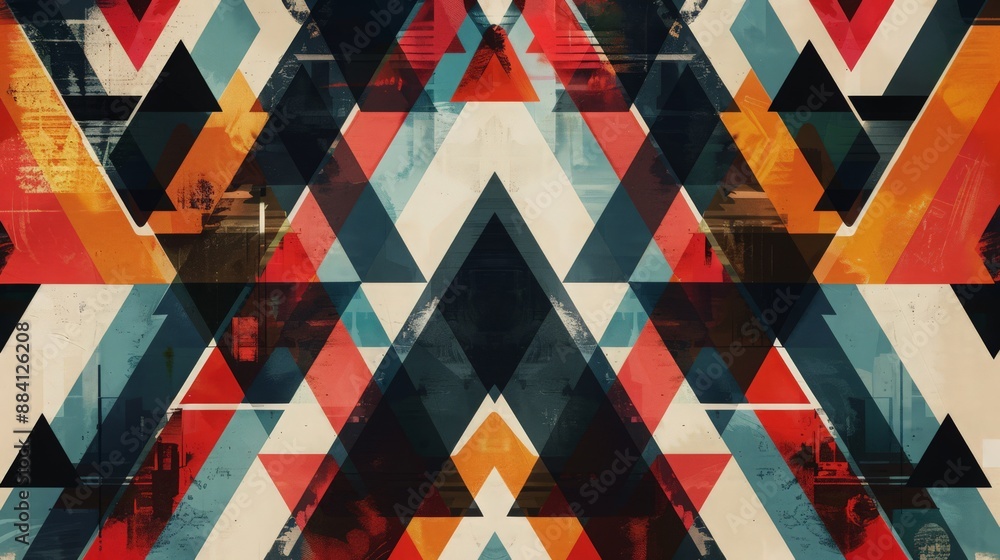 Fototapete geometric patterns in digital typography. describe how geometric patterns are used creatively in dig