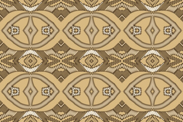 Ethnic abstract beautiful art. Ikat seamless pattern in tribal, folk embroidery, Mexican style. Aztec geometric art ornament print. Design for carpet, wallpaper, clothing, wrapping, fabric.