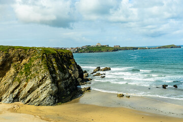 Ein entspannter Strandtag vor der Bucht von St Ives im wunderschönen Cornwall - Vereinigtes Königreich