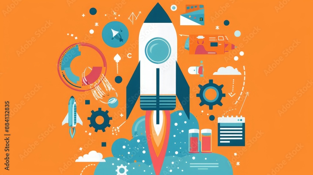 Poster learn about the strategies for scaling a startup in entrepreneurship, expanding operations, entering