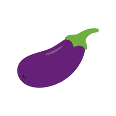Eggplant icon. Aubergine on a white background. 