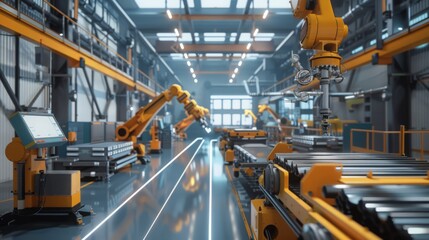 Our industrial factory is a testament to the advancements in robotic technology. Witness how automation simplifies complex manufacturing tasks,