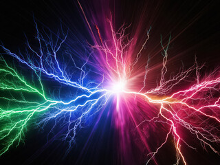 abstract lightning bolt