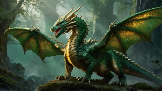 dragon in the water