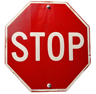 Rostiges Stopp-Schild