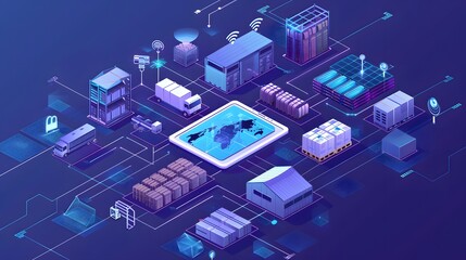 Smart warehouse management system with connected IoT devices that enables seamless flow of information and facilitates predictive maintenance