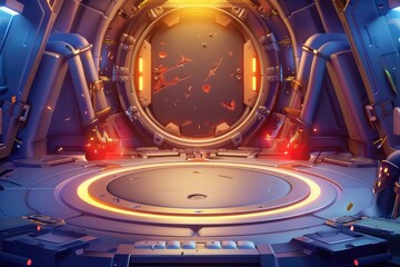 Futuristic SciFi Portal Platform Arena