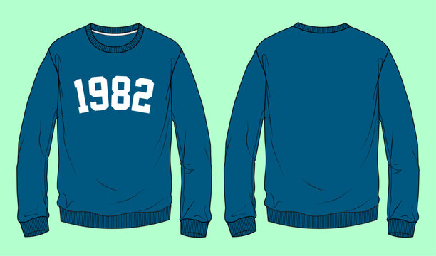 Crew neck vector hotsell