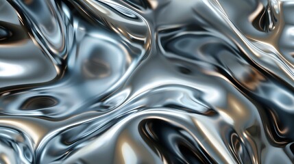 Hypnotic swirls of liquid metal textures, adding a futuristic touch to designs. 