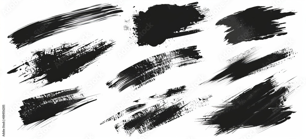 Poster an element of grunge with a dirty stylish edge. black ink strokes.