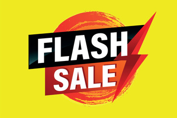 flash sale poster banner graphic design icon logo sign symbol social media website coupon

