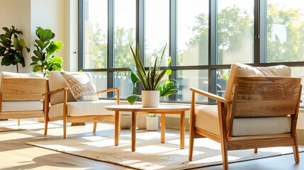 Office rental Location, Modern building exterior, clear glass windows, office rental location, contemporary workspace design