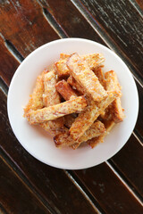 Delectable Deep Fried Sugar Coated Taro Sticks