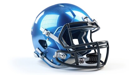 Blue Football Helmet