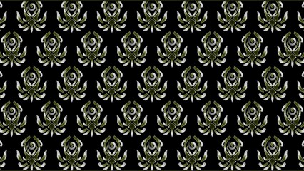 Seamless pattern background design with ornament motifs, batik decoration, wallpaper, template 