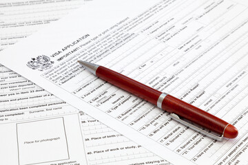 Russian visa application form