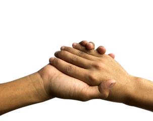 Handshake on transparent PNG. Friendship international day