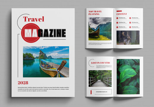 Travel Magazine Design Template