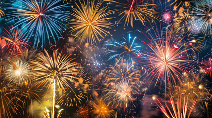 Obraz premium Fireworks, background