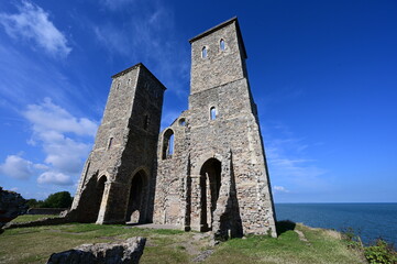 Fototapeta premium Reculver Towers and Roman Fortress.