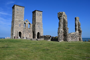 Reculver Towers and Roman Fortress.