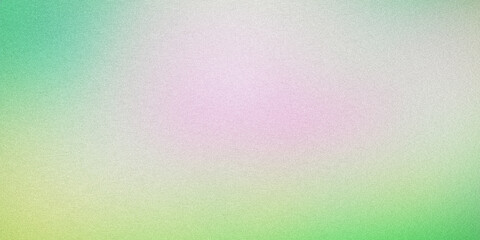 Abstract background featuring a grainy gradient blending green, yellow and pink
