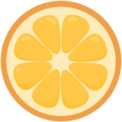 Slice of orange 