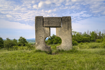 stone sculpture, Roman Quarry, St. Margarethen, Burgenland, Austria, Europe My 9th 2024