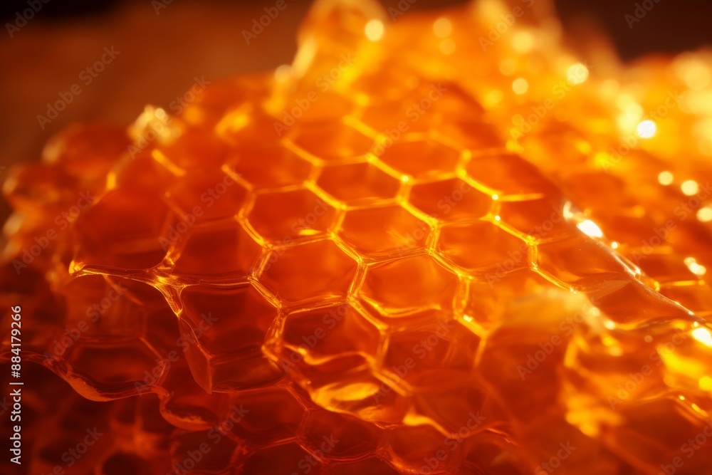 Aufkleber abstract honeycomb pattern background design for visual appeal and modern aesthetics