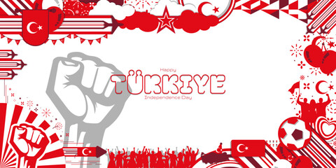 Celebration of the national holiday of independence Türkiye