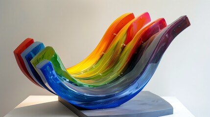 Rainbows in contemporary sculptures add bold forms and vibrant colors, bringing joy and liveliness to modern art.