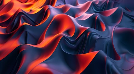 Fototapeta premium Generative AI Abstract 3D Geometric Background Texture in Soft Tones
