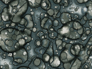 Abstract art spots. Japanese art. Modern art alcohol ink