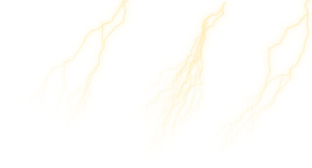 lightning on a transparent background