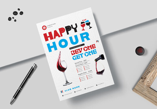 Happy Hour Flyer
